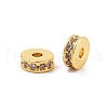 Rack Plating Brass Micro Pave Cubic Zirconia Beads KK-F879-15G-09-1
