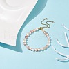 Mother's Day Jewellery Natural Pearl Beaded Slider Bracelet for Women BJEW-JB08330-02-2