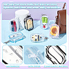   6Pcs 6 Colors Portable Travel Transparent Plastic Zipper Bags with Alloy Clasps ABAG-GA0001-29A-4