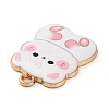 Rack Plating Alloy Enamel Pendants FIND-Q099-13G-03-2