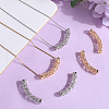 Beebeecraft 6Pcs 2 Colors Brass Tube Beads KK-BBC0014-58-4