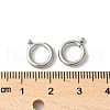316 Surgical Stainless Steel Spring Gate Rings STAS-H234-06P-01-3