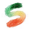 Transparent Painted Glass Beads Strands X1-DGLA-A034-T8mm-A04-1