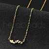 925 Sterling Silver Micro Pave Clear Micro Pave Cubic Zirconia Multi Heart Pendant Necklaces for Women NJEW-D315-01G-1