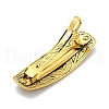 Viking Knot Alloy Retro Hair Barrettes AJEW-K048-05AG-2
