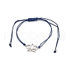 Adjustable Waxed Polyester Cord Bracelets BJEW-PH01271-06-2