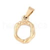304 Stainless Steel Pendants STAS-F235-01G-O-1