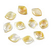 Natural Yellow Shell Pendants SSHEL-S258-101B-1