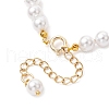 Shell Pearl Round Beads Bracelets & Necklaces Sets for Women SJEW-JS01321-6