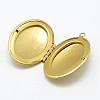 Brass Locket Pendants KK-P094-18-2