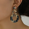 6 Pairs Vintage Acrylic Striped Earring Sets ER7111-4