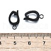304 Stainless Steel Fold Over Clasps STAS-H233-05EB-3