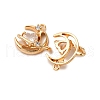 Brass Micro Pave Cubic Zirconia Pendants KK-Z112-21G-2