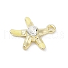 Rack Plating Alloy Enamel Rhinestone Pendants PALLOY-R151-41G-01-3
