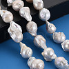 Natural Baroque Pearl Keshi Pearl Beads Strands PEAR-S019-05B-5