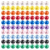 100Pcs 10 Colors Painted Natural Wood Beads WOOD-YW0001-08-1