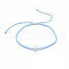 Adjustable Natural Agate Braided Bead Bracelets BJEW-F391-A11-2