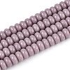 Opaque Spray Painted Glass Beads GLAA-ZX008-4mm-18S-1