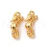 Brass Micro Pave Cubic Zirconia Pendants KK-K382-44G-1