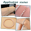 HOBBIESAY 6Pcs 3 Colors Brass Clear Cubic Zirconia Fold Over Clasps FIND-HY0004-04-6