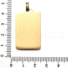 Tarot 304 Stainless Steel Enamel Pendants STAS-M119-07M-G-2