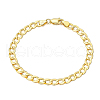 925 Sterling Silver Curb Chain Bracelets BJEW-I314-007B-G-1