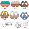 SUNNYCLUE 6 Pairs DIY Dangle Earring Making Kits DIY-SC0007-05-2