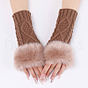 Polyacrylonitrile Fiber Yarn Knitting Fingerless Gloves COHT-PW0001-15F-3