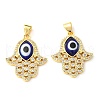 Brass Cubic Zirconia Pendants KK-K338-01G-01-1