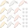 Unicraftale 30Pcs 3 Colors 304 Stainless Steel Stud Earring Findings STAS-UN0017-99-1
