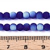 Frosted Transparent Glass Beads Strands GLAA-T032-T4mm-MBB15-4