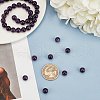 ARRICRAFT Natural Amethyst Round Bead Strands G-AR0001-88-3