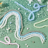 7 Strands 7 Colors Imitation Jade Solid Color Glass Beads Strands EGLA-TA0001-50-4