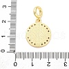 Brass Clear Cubic Zirconia European Dangle Pendants KK-D325-28G-06-3