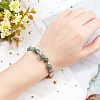 Olycraft 2 Strands Round Natural Indian Agate Beads Strands G-OC0002-32-6