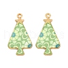 Christmas Theme Rack Plating Alloy Pendants FIND-M020-02G-2