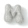 Rack Plating Brass Cubic Zirconia Pendants KK-S378-02P-M-1