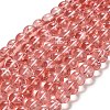 Drawbench Transparent Glass Beads Strands GLAD-Q012-8mm-01-1