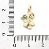 Brass Micro Pave Cubic Zirconia Pendants X-KK-Q029-03G-3