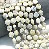 Natural White African Opal Beads Strands G-C116-A131-01-1