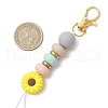 Alloy and Silicone and Stainless Steel Pendant Decorations HJEW-JM03021-02-3