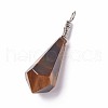 Natural Tiger Eye Pendants G-I220-E06-1