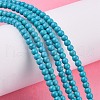 Synthetic Turquoise Beads Strands X-TURQ-G106-4mm-02F-6