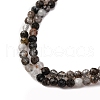 Natural Black Rutilated Quartz Beads Strands G-RM250104-C4-4