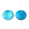 Spray Paint Freshwater Shell Charms SHEL-Q014A-005-2