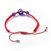 Adjustable Nylon Thread Braided Bead Bracelets BJEW-JB04459-02-3