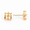 Brass Stud Earring Findings KK-S356-252-NF-3