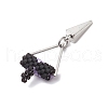 Cylinder Seed Beaded Eye Pendants PALLOY-MZ00650-4