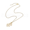 304 Stainless Steel Empty Macrame Pouch Star Moon Pendant Cable Chain Necklaces NJEW-JN05282-01-5