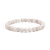Natural Crazy Agate Round Beaded Stretch Bracelet BJEW-JB08643-1